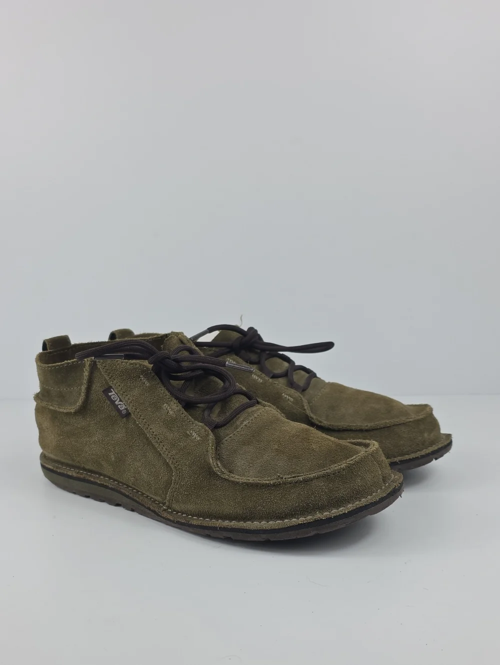 Teva Mush Atoll Green Suede Chukka Ankle Boots Size 10